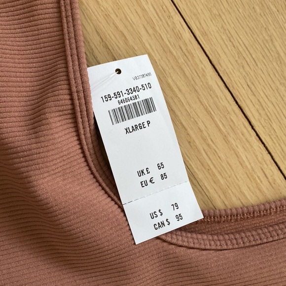 NWT Abercrombie Ribbed MIDI Dress - dusty rose - XL - Picture 5 of 6